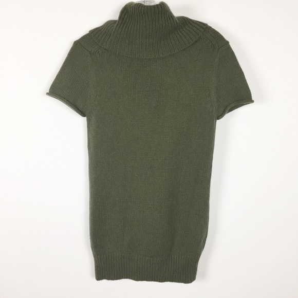 BCBGMAXAZRIA Green Chunky Cowl Neck Long Sweater - Picture 5 of 7